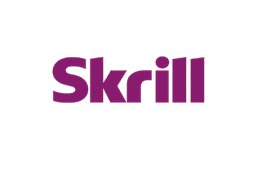 Skrill logo in purple text on a transparent background.
